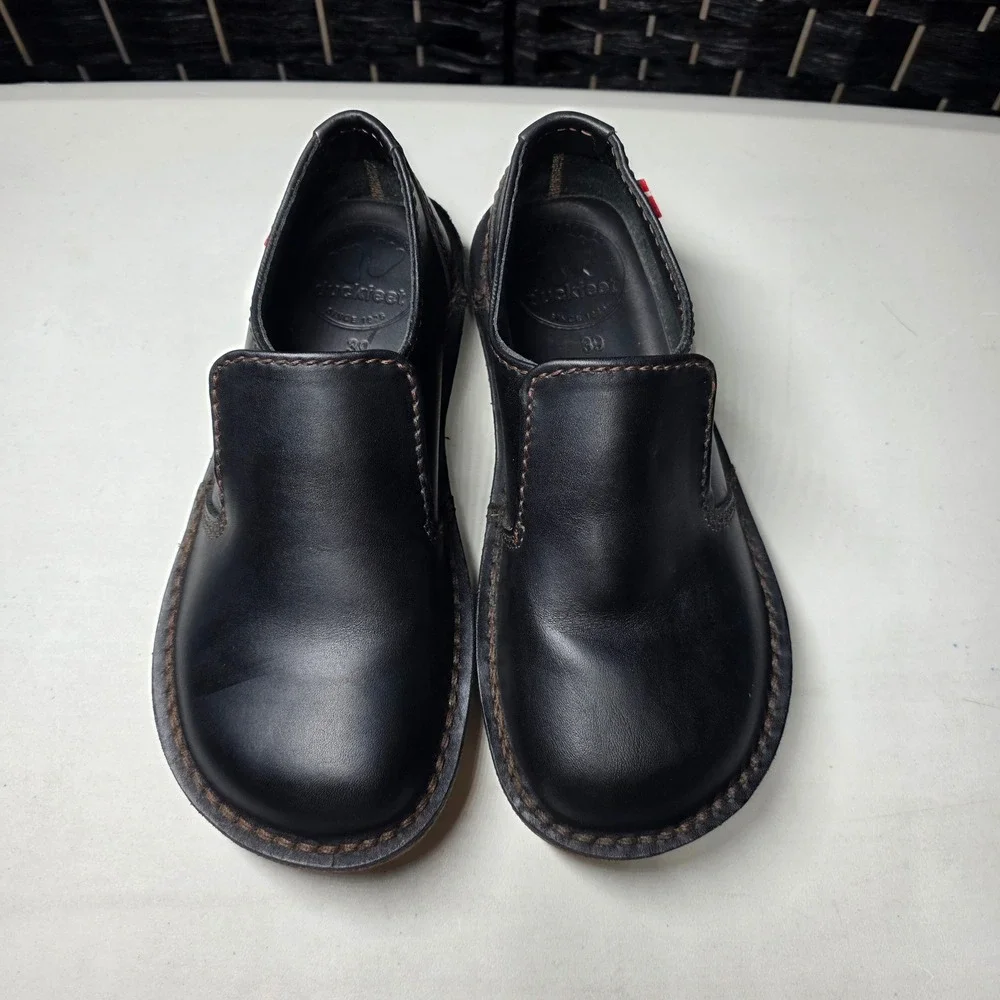 Duckfeet Himmerland Black Leather Slip On Shoes Size 39 Danish Minimalist 1600